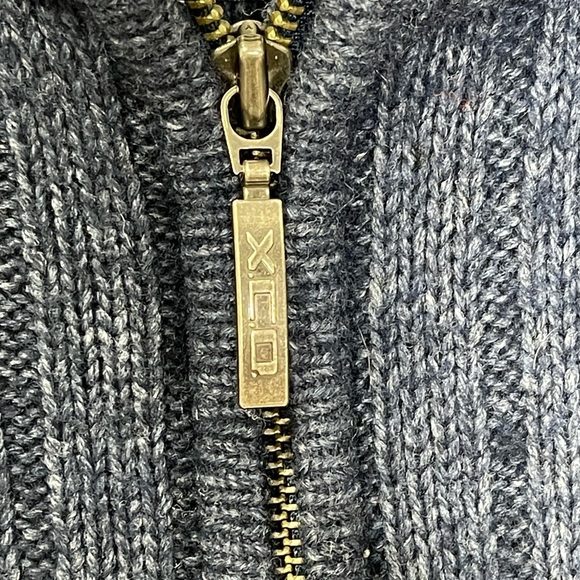 Columbia XCO Men’s Blue Full Zip Wool Blend Sweater Size XL - Picture 6 of 6